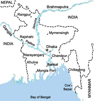 Bangladesh map