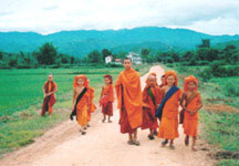 Shan state village scene