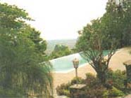 Swimming pool of natural spring water