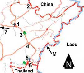 eastern Shan state map