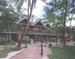 Sandoway resort bungalows on Ngapali beach