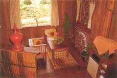 Sitting room in deluxe chalet