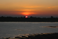 Sunset over Lao Khammouane seen from Nakhon Panom