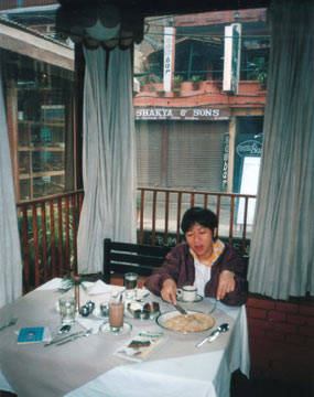 Good food in a restaurant in Kathmandu