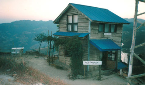 A small restaurant in Nagarkot