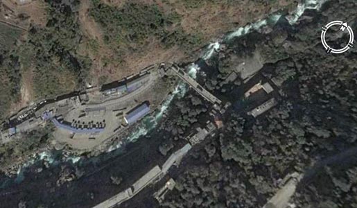 Nepal-China border, Google Earth image