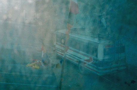 A bus at Kodari border