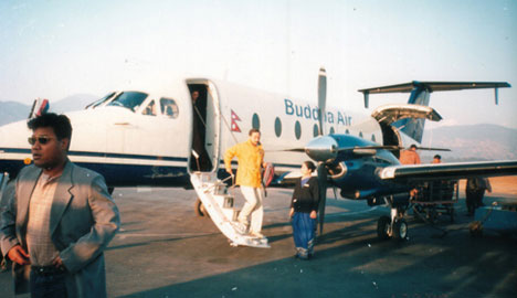 Flight landed at Kathmandu airport