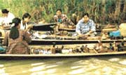 Floating market on Inle lake