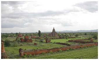 View from Ywa Htaung Gyi temple - Bagan