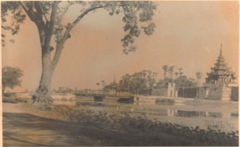 Mandalay palace photo taken around 1953