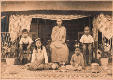 Ordination photo in Yangon - during the Japanese occupation