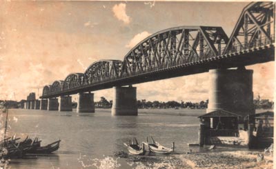 Inwa bridge after world war 2 (1950 - 52)