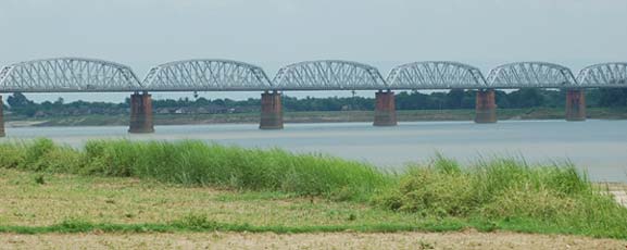 Sagaing bridge over Ayeyarwaddy river