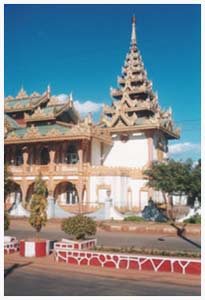 A Buddhist temple in Lashio