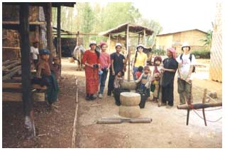 With 'Pa-O' people in Naung Ye village