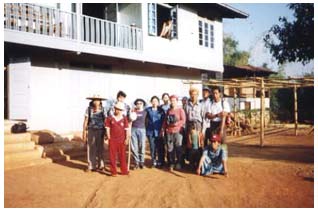 Home in Thit Yar Bin village for overnight stop