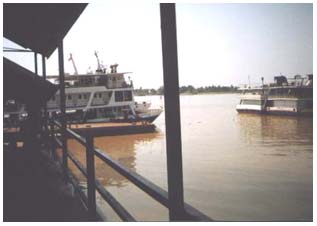 Yangon river ferry jetty