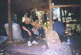 Elephant camp hut