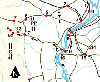 Map to Mt Victoria peak