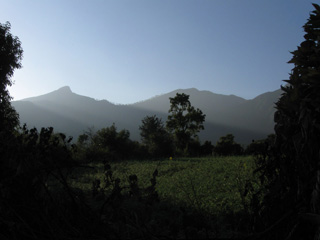 Trailhead to the peak is at the entrance to the crater