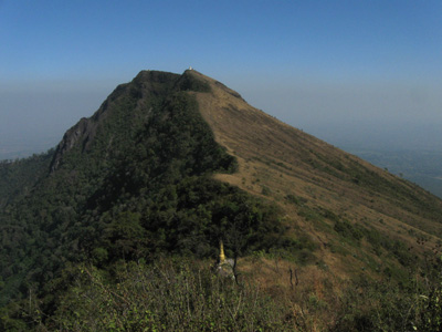Other two peaks with pagodas on top
