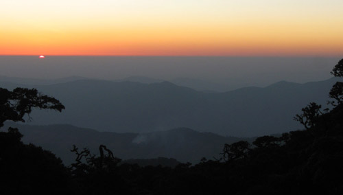 Sunset view from Mt. Victoria summit