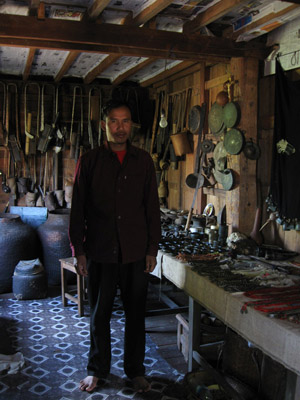 A teacher working on preservation of Chin traditional & ancient artifacts