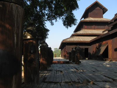 19th century wooden monastery, Pakhan Gyi