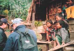 A Chin family in a village