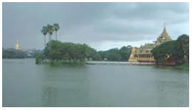 Royal lake in Yangon